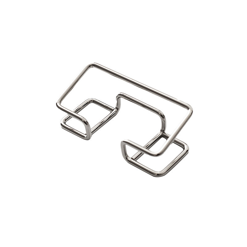 Silver-Tone Wire Business Card Stand
